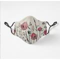 Gaming with Adjustable Ear Loop and Digital Print Face mask Graphics Print Anime mask and flower stylish fashion mask. 