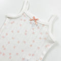 Infant and Toddler Girl Baby Sleeveless Cotton Romper Bodysuit From Levin. 