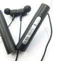 bluetooth neckband headphone, TF Supported, Silica Gel Neckband, Metal Shell. 
