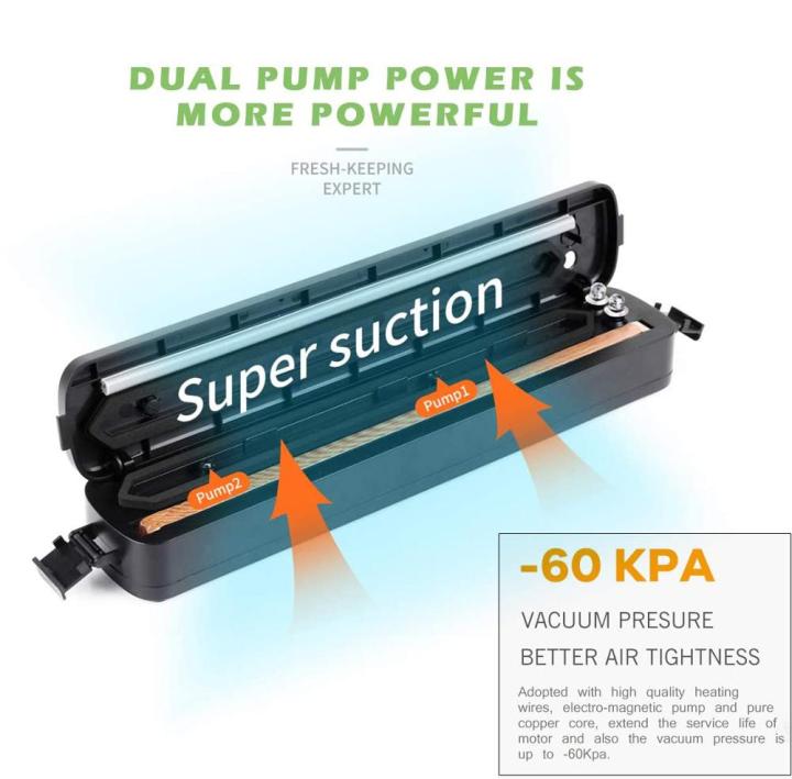 XIAOMI%20MIJIA%20Vacuum%20Food%20Sealer%20Upgraded%20Automatic%20Household%20Food%20Vacuum%20Sealer%20Packaging%20Machine%20with%2010Pcs%20Bags%20-%20Image%208