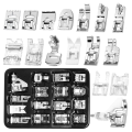 16 Pcs Sewing Machine Presser Feet Set, Sewing Machine Foot Fit for , Singer//. 