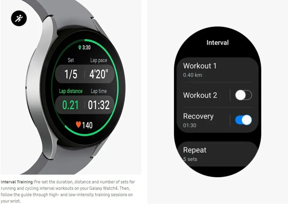 Samsung Galaxy Watch 44mm Smartwatch Sm-R870 Super AMOLED