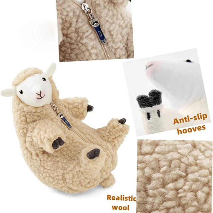 Plushies,Shaved%20Sheep,Funny%20Lamb%20Stuffed%20Animal,Cute%20Plushie,Sleeping%20Pet%20Buddy,Best%20Birthday%20Gifts%20for%20Girls%20Boys%20Teens%20Easy%20to%20Use%20-%20Image%204
