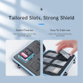 (NEW) SD Memory Card Storage Case Micro SD Card Storage Holder Case Waterproof Soft Lining for HDD/CF/SD Card Holder Organizer.