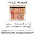 10/20pcs Cute Colorful Cartoon Hair Bands Children Animal Flower Elastic Hair Ties Ponytail Holder Scrunchie Hair Accessories.