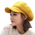 Fashion wild wool Women Beret Autumn Winter Octagonal Cap Hats Stylish Artist Painter Newsboy Caps Black Grey Beret Hats gorras.