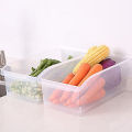 FaSoLaJapanese Kitchen Refrigerator Storage Box Plastic Box Transparent Foodstuff Box Storage Box Drawer Storage Basket.