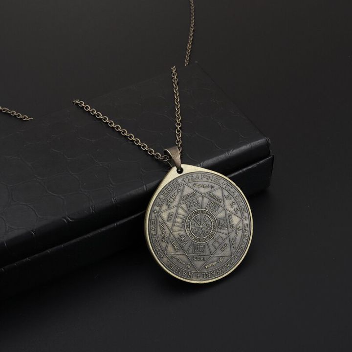 Seven%20Archangel%20Solomon%20Kabbalah%20pendant%20vintage%20Angel%20seal%20necklace%20personality%20men%20%20's%20Amulet%20jewelry%20accessories%20-%20Image%204