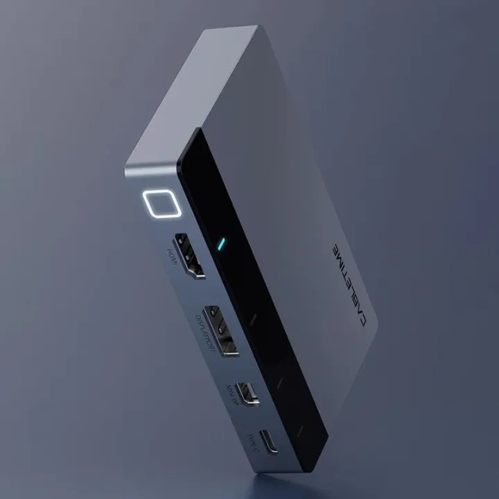CABLETIME%204%20in%201%20Wireless%20Projector%20HDMI-compatible%204K%2060HzMini%20DP%20HUB%20Light%20Switcher%20for%20PC%20Laptop%20Lenovo%20HDMI%20Switcher%20C370%20-%20Image%202