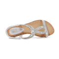 IELTS run plus size cutout cross-border flat rhinestone sandals bohemian comfortable women's shoes summer 5151-2. 