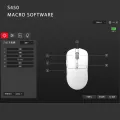 PHYLINA S450 Wireless Gaming Mouse 56g Lightweight 2.4G USB-C Wired PAW3395 Rechargeable 6 Programmable Buttons for SCGO/LOL/CF. 