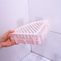 Multi-Function Corner Storage Rack Kitchen Bathroom Bathroom Draining Shelf Washbasin Seamless Triangle Storage Rack.