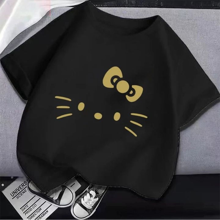 korean%20Hello%20Kitty%20Children%20Clothing%20Anime%20Sanrio%20Girls%20T-shirt%20Cartoon%20Melody%20Kuromi%20Summer%20Cute%20Top%20Cotton%20Kids%20Short%20Sleeves%20-%20Image%205