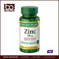 Nature's Bounty Zinc Supplement 50 Mg 100 Caplets. 