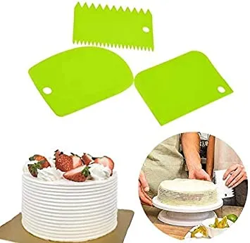 3Pcs%20Plastic%20Fondant%20Cake%20Cream%20Scraper%20Spatula%20Dough%20Cutter%20Kitchen%20Baking%20Tool%20-%20Image%202