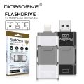 3 in 1 OTG Usb 3.0 Flash Drive for iPhone with USB to lightning interface usb3.0 pendrive for Iphone 6/7/8/9/11/12/13 / for Ipad. 