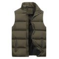 Winter Warm Jacket Men Stuffing Cotton Down Vest for Men Thicken Stand Collar Down Coats Oversized Jackets Puffer Vest Sleeveles. 