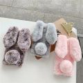 Soft Plush Phone Case For Xiaomi Redmi Note 12 11 11S 10 9 9S 8T 8 7 6 5 Pro 4 4X 12s Furry Rabbit Bunny Warm Fur Cover. 