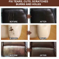 【KuaKe Mall】(NEW)Leather Repair Cream Vinyl Repair Kit Car Seat Sofaleather furniture sportswear indoor cleaner Coats Holes Scratch Cracks Rips Colorful Leather Restoration Tool 50ml.