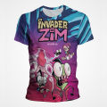 Invader Zim Funny T Shirts 3D Pattern Print Anime Casual bBoy Girl T-shirt Summer Fashion Cool Short-sleeved Tops Clothing. 