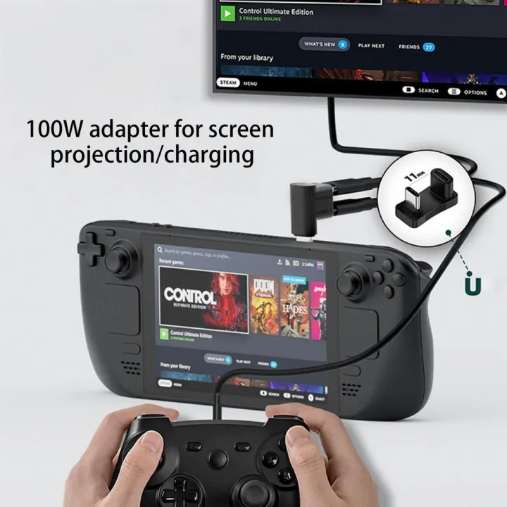 New%202%20in%201%20USB%20C%20Charging%20Adapter%20for%20Steam%20Deck%20Gamepad%20Charger%20Adapter%20Connector%20Extension%20Male%20to%20Female%20Game%20Console%20Adapter%20-%20Image%202