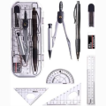 M & G Premium New 8-Piece Geometry Set with Case - Elegant Office & School Essentials.