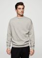 Full Sleeves Plain Mens ash Sweatshirt. 