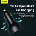 Baseus 160W Car Charger QC 5.0 Fast Charging  USB Type C to Type c cable  Quick Charger For Car Phone Charger. 