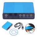 【3C VictoryEagle】USB Card 5.1/7.1 Channel Audio Controller Optical Sound Card External Audio Driver Card Converter for PC Desktop Sound Adapter（blue） sell. 