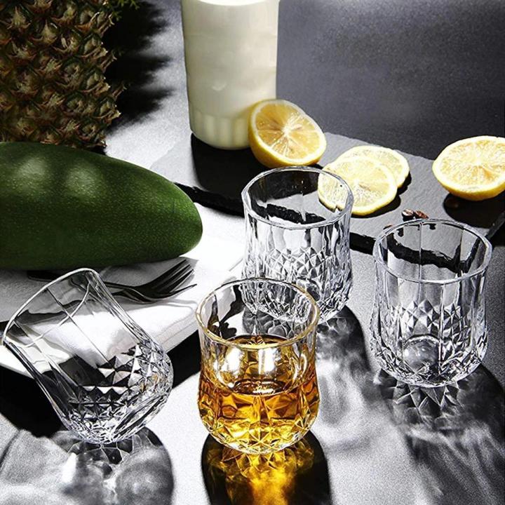 Diamond Cut Glass Tumbler 200ml.set of 6 pcs.
