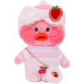 White Doll Clothes Dress Sweater Hat Uniform Fit 30cm Lalafanfan Yellow Duck Doll Children's Toy Girl Gift Duck Doll Accessories. 