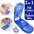 Medi-Aids - Tablet Cutter/Medicine Divider ( Made of Environment Friendly PP & Medical Standard Stainless Steel ) Compact 2 in 1. 