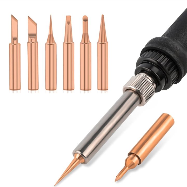 6Pcs/set%20Pure%20Copper%20900M-T%20Solder%20Iron%20Tip%20Lead-free%20Solder%20Tip%20Welding%20Head%20Encounter%20Easy%20To%20Replace%20Electric%20Soldering%20Iron%20Tip%20Tool%20-%20Image%203