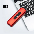 New Mini Electroplating Electric Small Double Side USB Recharging Windproof Flameless Portable LED Lighter. 