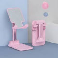 T1 Universal Adjustable  Desktop Tablet Mobile Phone Holder Foldable Extend Cell Phone Support Desk Mount Table Stand Smart Phone Bracket black & white & pink & Green. 