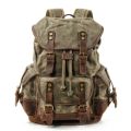 Waterproof Waxed Canvas Backpack Men Backpacks Leisure Rucksack Travel School Bag Laptop Bagpack men vintage shoulder bookbags. 