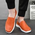 Chef Shoes Non-Slip Waterproof Hotel Work Shoes Oil-Proof Breathable Casual Work Shoes Leather Sandals Men's Soft Bottom Spring and Summer.