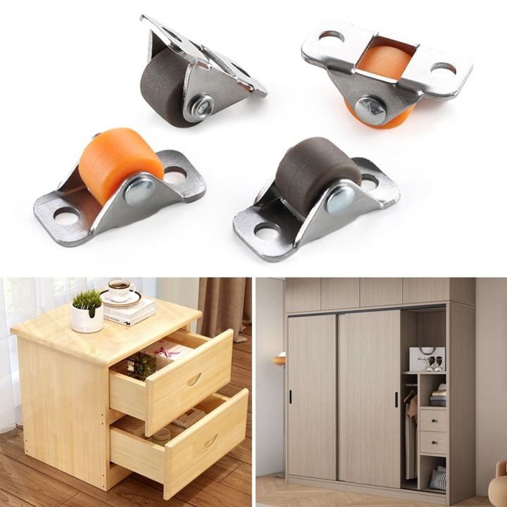 Furniture Self Adhesive Universal Wheel Furniture Hardware Base Roller Furniture Casters Tray Caster Straight Wheel