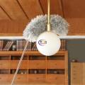 Microfiber Duster with Extension Pole(Stainless Steel), with Bendable Head, Extendable Duster for Cleaning High Ceiling Fan, Interior Roof, Cobweb, Gap Dust- Wet or Dry Use. 
