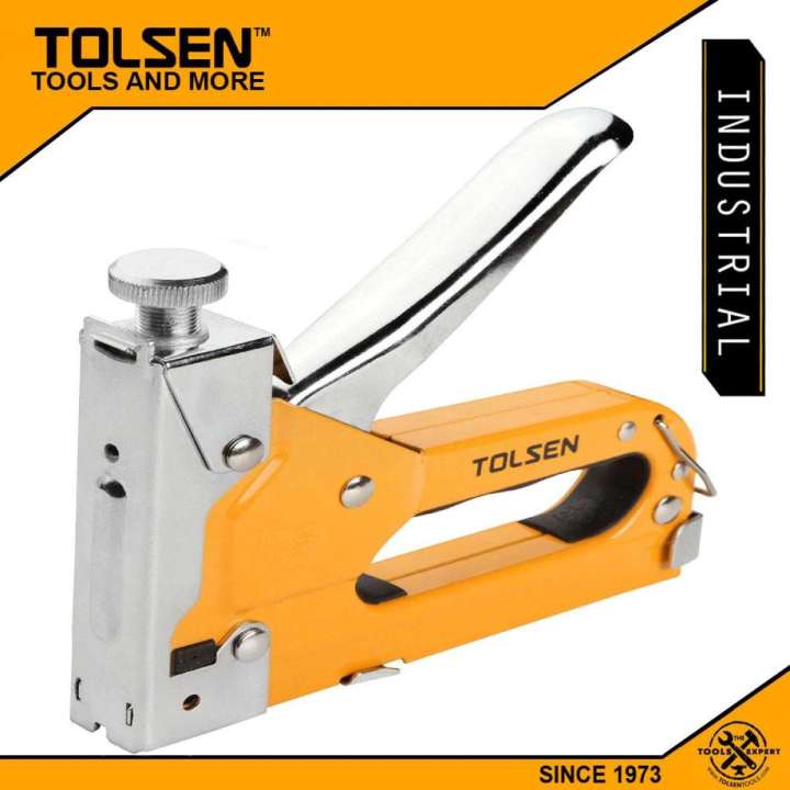 TOLSEN 43021 4-14mm Stapler Machine 3-Way ( 4-14mm 5/32 "-9/16" ) Heavy Duty