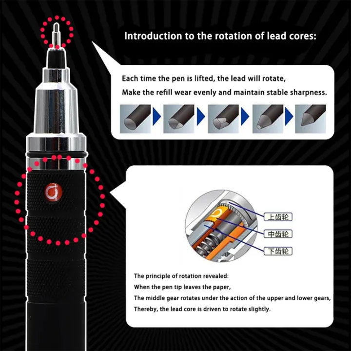 Uni%20Kuru%20Toga%20Mechanical%20Pencil%20M5-1017%20Roulette%20Model%20Automatically%20Rotate%20Nib%200.5mm%20Art%20Sketch%20Painting%20Office%20School%20Supplies%20-%20Image%203