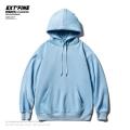 HybSkr Korean Men's Solid Color Hoodies Casual Hooded Pullovers Hoodie Warm Fleece Male Loose Sweatshirts Man Clothing. 