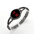 Minimalist Design Stainless Steel LED Touch Screen Women's Watch Fashionable Bracelet Strap with Designer Decoration. 