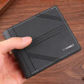 PU Men's wallet 12*1.5*9.5cm Short wallet Youth wallet for use Travel Business Gift Casual.
