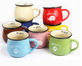 Creative Lovely Large Breakfast Cups Colorful Ceramic Big Milk Cups 1Pcs - Coffee Mug.