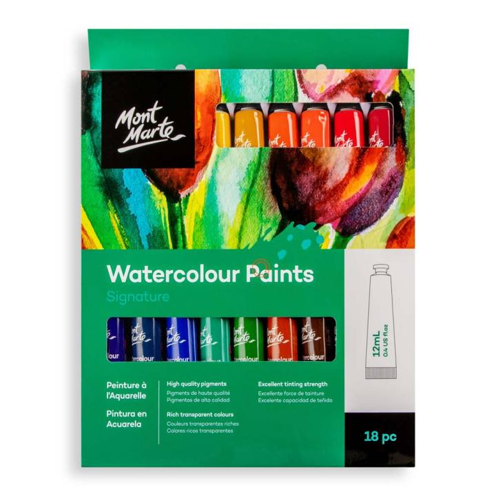 Mont Marte Watercolor paints 18pc*12ml