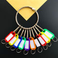 Stainless steel keychain management plate easy to pick lobster buckle hook mark classification card hand-held landlord big key ring.