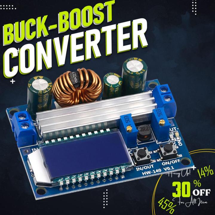 4A Buck-Boost Converter Module Adjustable Buck Boost Board With LCD Display
