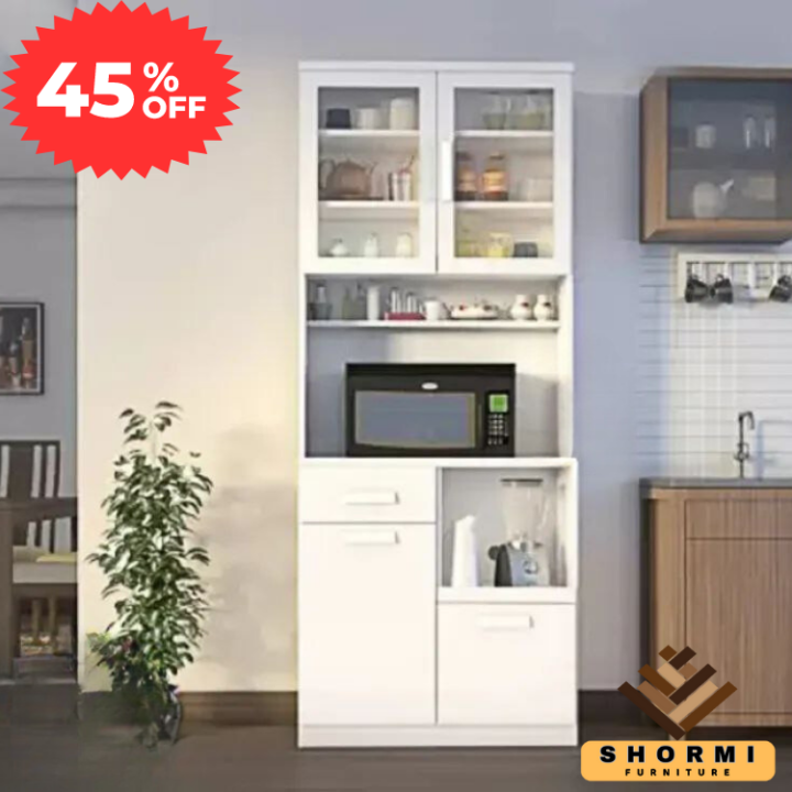 Shormi Furniture Kitchen Cabinet / Kitchen Storage Pot Racks / Kitchen Rack / Oven & Condiment Racks - Minimalistic Sophistication