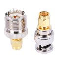 SMA to SMA BNC N F UHF Type Connectors Kits RF Adapter 20 Type,SMA Female to F Male,SMA Female to F Female. 
